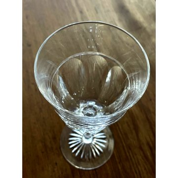 SET 10 CALICE ACQUA CRISTALLO MOLATO BOHEMIAN VINTAGE CRYSTAL GLASS ø 8,2x18 cm