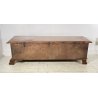 ANTICA CASSAPANCA 1800 LEGNO NOCE MASSELLO EPOCA PANCA BAULE 165X49 FORZIERE OLD