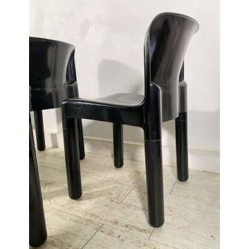 SET 5 SEDIE Kartell "4875" Carlo Bartoli MADE IN ITALY PLASTICA ANNI 70 DESIGN