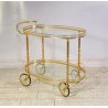 BAR CART DRINKS CARRELLO BAR MID CENTURY DESIGN PORTAVIVANDE 1970 OTTONE ITALY