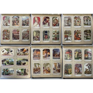 ALBUM VINTAGE FIGURINE Liebig VERDE COMPLETO 40 serie COPERTINA con USURA '40