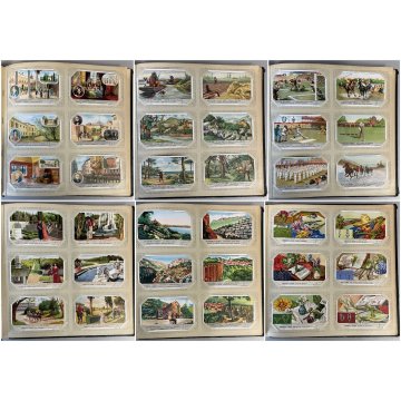 ALBUM VINTAGE FIGURINE Liebig VERDE COMPLETO 40 serie COPERTINA con USURA '40