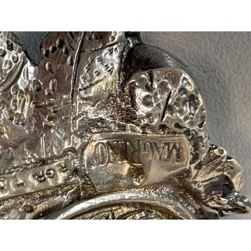 PICCOLA CORNUCOPIA Argentieri Magrino SIMBOLO di PROSPERITA LAMINATO ARGENTO 925