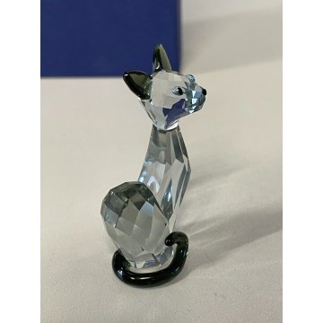 SCULTURA CRISTALLO SWAROVSKY Lovlots House of Cats Ines GATTO SIAMESE CRYSTAL