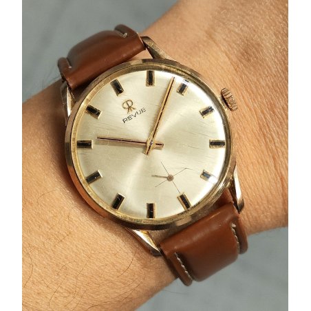 ANTICO OROLOGIO POLSO Revue 81 anni 60 MECCANICO vintage Old Wrist Watch MONTRE