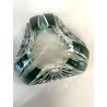 SVUOTATASCHE BOWL CRISTALLO Val San Lambert MOLATO VERDE SMERALDO CUT TO CLEAR