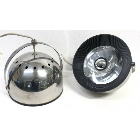 COPPIA LAMPADE PARETE A FARO DESIGN VINTAGE ANNI 60 ITALIA GAE AULENTI STILNOVO 