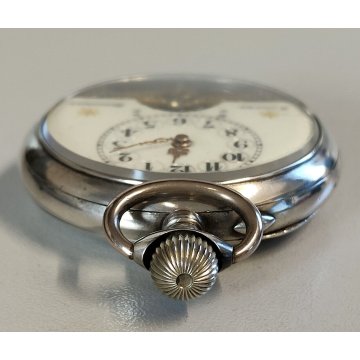 Hebdomas 8 days ANTICO OROLOGIO TASCA epoca 900 OLD SILVER POCKET WATCH taschino