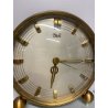FANTASTICO OROLOGIO TAVOLO Dichi SVEGLIA VINTAGE SCRIVANIA OTTONE VETRO CLOCK