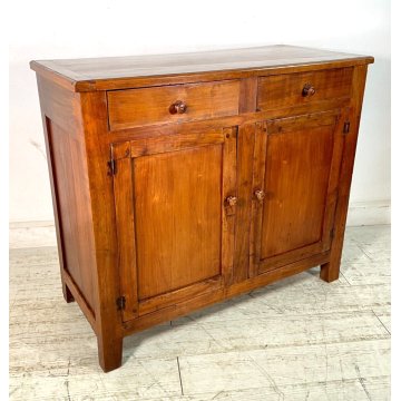 ANTICA CREDENZA NOCE CILIEGIO epoca '900 LEGNO 2 CASSETTI MOBILE COMO ANTA