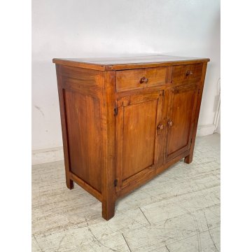 ANTICA CREDENZA NOCE CILIEGIO epoca '900 LEGNO 2 CASSETTI MOBILE COMO ANTA