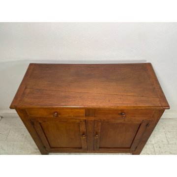 ANTICA CREDENZA NOCE CILIEGIO epoca '900 LEGNO 2 CASSETTI MOBILE COMO ANTA