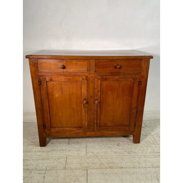 ANTICA CREDENZA NOCE CILIEGIO epoca '900 LEGNO 2 CASSETTI MOBILE COMO ANTA