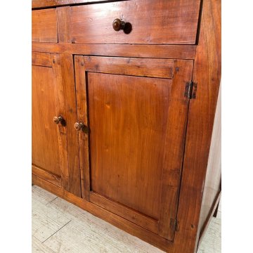 ANTICA CREDENZA NOCE CILIEGIO epoca '900 LEGNO 2 CASSETTI MOBILE COMO ANTA