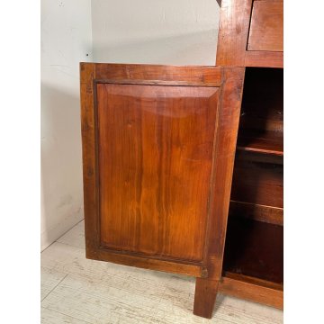 ANTICA CREDENZA NOCE CILIEGIO epoca '900 LEGNO 2 CASSETTI MOBILE COMO ANTA