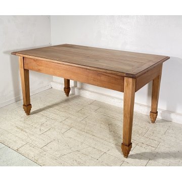 ANTICO TAVOLO PRANZO PRIMI 900 RETTANGOLARE LEGNO 2 CASSETTI OLD TABLE