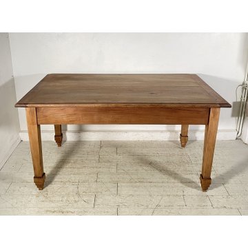 ANTICO TAVOLO PRANZO PRIMI 900 RETTANGOLARE LEGNO 2 CASSETTI OLD TABLE