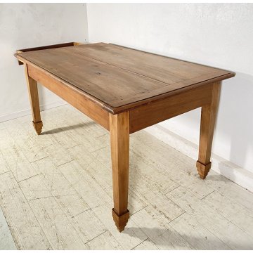 ANTICO TAVOLO PRANZO PRIMI 900 RETTANGOLARE LEGNO 2 CASSETTI OLD TABLE