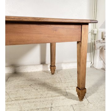 ANTICO TAVOLO PRANZO PRIMI 900 RETTANGOLARE LEGNO 2 CASSETTI OLD TABLE