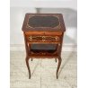 ANTICO COMODINO INGLESE LEGNO 1900 INTARSIATO CAMERA SALOTTO ARMADIO ETAGERE OLD
