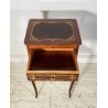 ANTICO COMODINO INGLESE LEGNO 1900 INTARSIATO CAMERA SALOTTO ARMADIO ETAGERE OLD
