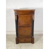 ANTICO COMODINO IMPERO 1800 LEGNO NOCE MASSELLO CAMERA LETTO SALOTTO CREDENZA