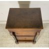 ANTICO COMODINO IMPERO 1800 LEGNO NOCE MASSELLO CAMERA LETTO SALOTTO CREDENZA
