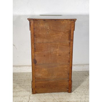 ANTICO COMODINO IMPERO 1800 LEGNO NOCE MASSELLO CAMERA LETTO SALOTTO CREDENZA