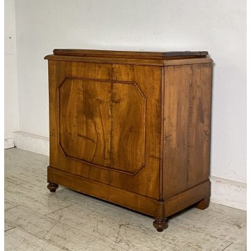 ANTICA LEGNAIA PICCOLA CASSAPANCA PORTA LEGNA PANCA BAULE EPOCA 1800 RUSTICA OLD