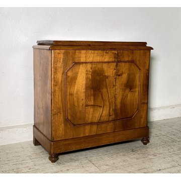 ANTICA LEGNAIA PICCOLA CASSAPANCA PORTA LEGNA PANCA BAULE EPOCA 1800 RUSTICA OLD