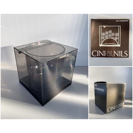 Cubo PORTAGHIACCIO FUME' DESIGN Bettonica & Malocchi Studio OPI Cini & Nils '70