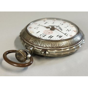 GRANDE ANTICO OROLOGIO TASCA Ferrovia Cronometro BP epoca '900 BIG POCKET WATCH