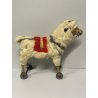 ANTICO GIOCO CAPRA EPOCA '900 OLD TOYS GOAT H 32 CM GIOCATTOLO PELO ROTELLE