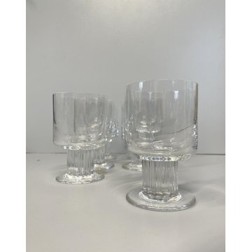 SET 6 BICCHIERI ACQUA CRISTALLO Arnolfo di Cambio Partenone DESIGN Sergio Asti