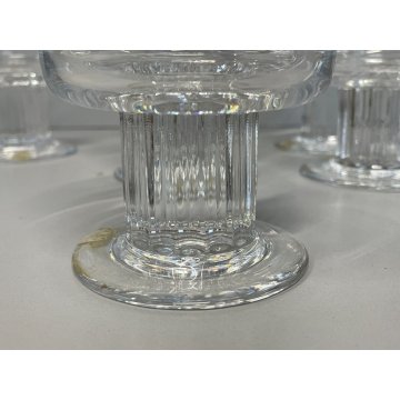 SET 6 BICCHIERI ACQUA CRISTALLO Arnolfo di Cambio Partenone DESIGN Sergio Asti