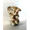 FIGURA CERAMICA ELEFANTINO 9,7 cm/h MANIFATURA LENCI TORINO Elefante ANNI '30
