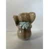 FIGURA CERAMICA ELEFANTINO 9,7 cm/h MANIFATURA LENCI TORINO Elefante ANNI '30
