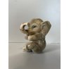 FIGURA CERAMICA ELEFANTINO 9,7 cm/h MANIFATURA LENCI TORINO Elefante ANNI '30