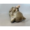 FIGURA CERAMICA ELEFANTINO 9,7 cm/h MANIFATURA LENCI TORINO Elefante ANNI '30