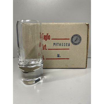 SET 6 BICCHIERI VINTAGE LIQUORE DESIGN Zanuso mod PITAGORA Arnolfo di Cambio '70