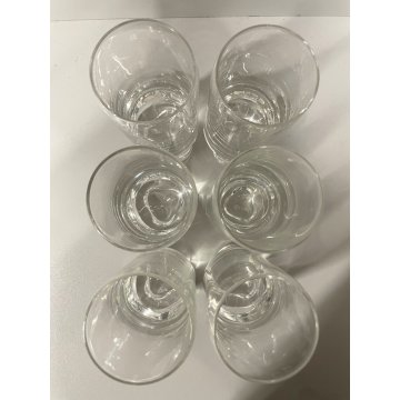 SET 6 BICCHIERI VINTAGE LIQUORE DESIGN Zanuso mod PITAGORA Arnolfo di Cambio '70