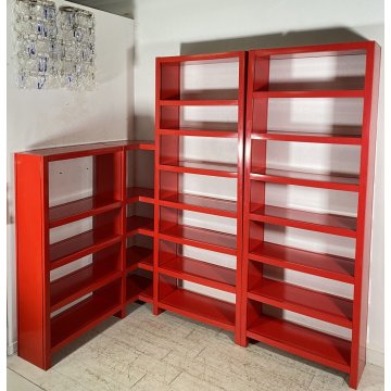 LIBRERIA DESIGN Artemide Ernesto Gismondi ANNI 70 "DODONA 300" ABS ROSSO VINTAGE