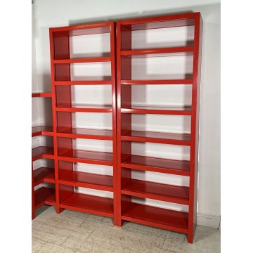 LIBRERIA DESIGN Artemide Ernesto Gismondi ANNI 70 "DODONA 300" ABS ROSSO VINTAGE