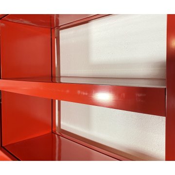 LIBRERIA DESIGN Artemide Ernesto Gismondi ANNI 70 "DODONA 300" ABS ROSSO VINTAGE