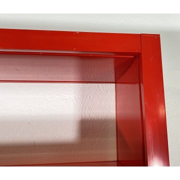 LIBRERIA DESIGN Artemide Ernesto Gismondi ANNI 70 "DODONA 300" ABS ROSSO VINTAGE