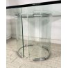 TAVOLO PRANZO DESIGN ATTR. Gallotti & Radice VETRO TABLE GLASS ANNI 70 QUADRATO