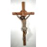 ANTICO GRANDE CRISTO CROCIFISSO EPOCA 1700 LEGNO SCOLPITO CROCE Gesù RELIGIOSO