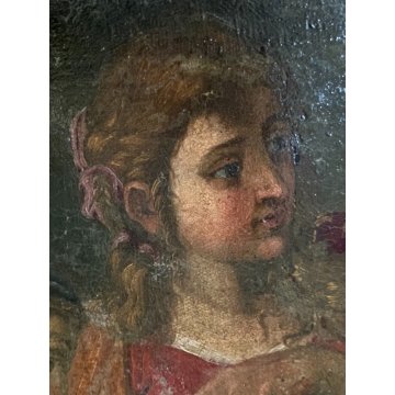 GRANDE QUADRO DIPINTO OLIO COPIA da "Le pie donne al sepolcro" RELIGIOSO '600