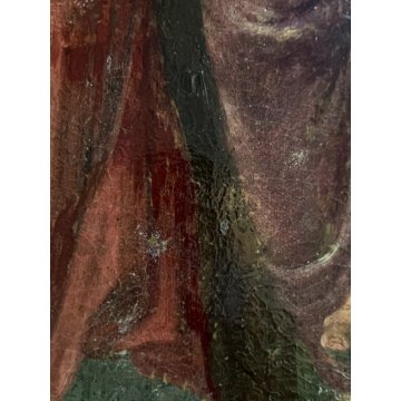 GRANDE QUADRO DIPINTO OLIO COPIA da "Le pie donne al sepolcro" RELIGIOSO '600