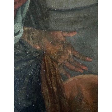 GRANDE QUADRO DIPINTO OLIO COPIA da "Le pie donne al sepolcro" RELIGIOSO '600